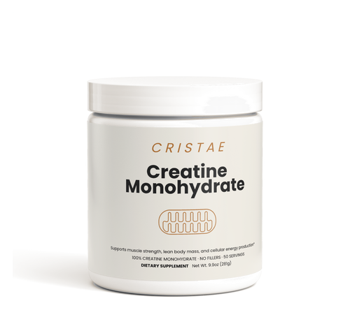 Cristae Creatine Monohydrate tub, 50 servings of pure creatine monohydrate